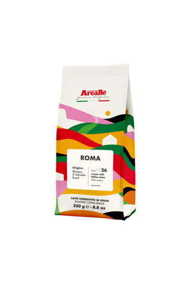 Kawa ziarnista włoska Arcaffe Roma 250g blend 100% Arabica certyfikat