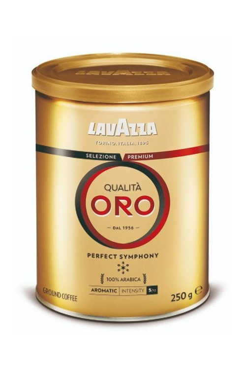 Lavazza Qualita Oro Kawa mielona włoska 250g 100% Arabica puszka