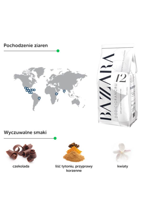 Bazzara DODICIGRANCRU kawa ziarnista 250g BESTSELLER