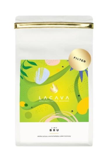 Kawa ziarnista LaCava Limy BRU 250g cytrusowa arabika z Etiopii