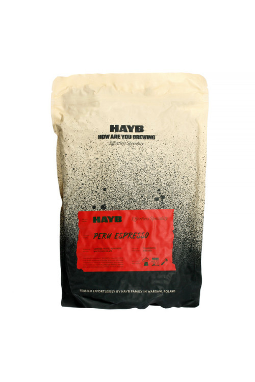 Kawa ziarnista HAYB Peru Espresso 1kg- odkryj podróż do serca Peru