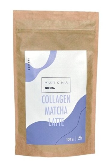 Zielona herbata Collagen Matcha Bros Latte 100g hydrolizowany kolagen